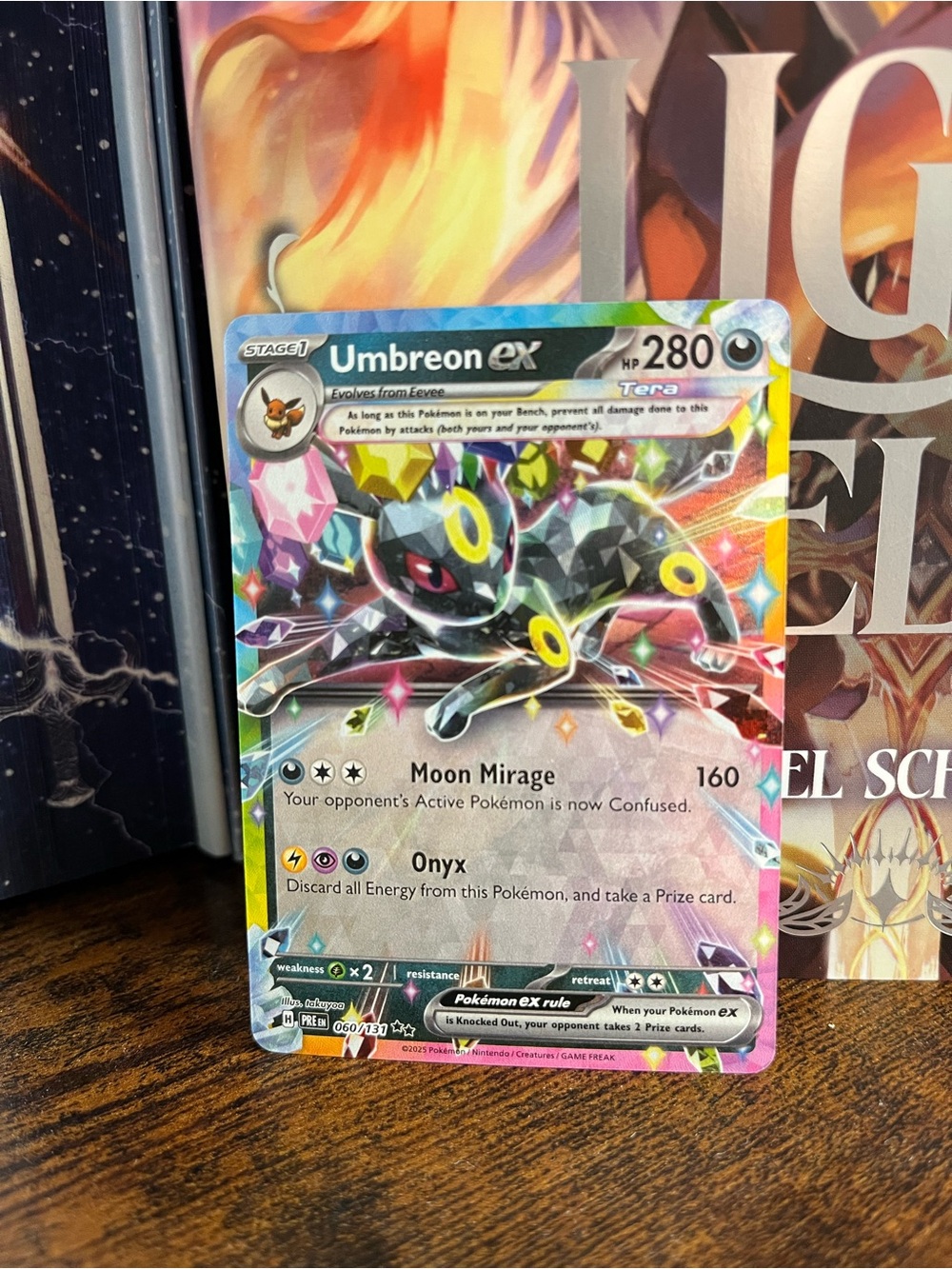 Umbreon ex Pokemon Prismatic Evolution Holo Rare Card 060/131